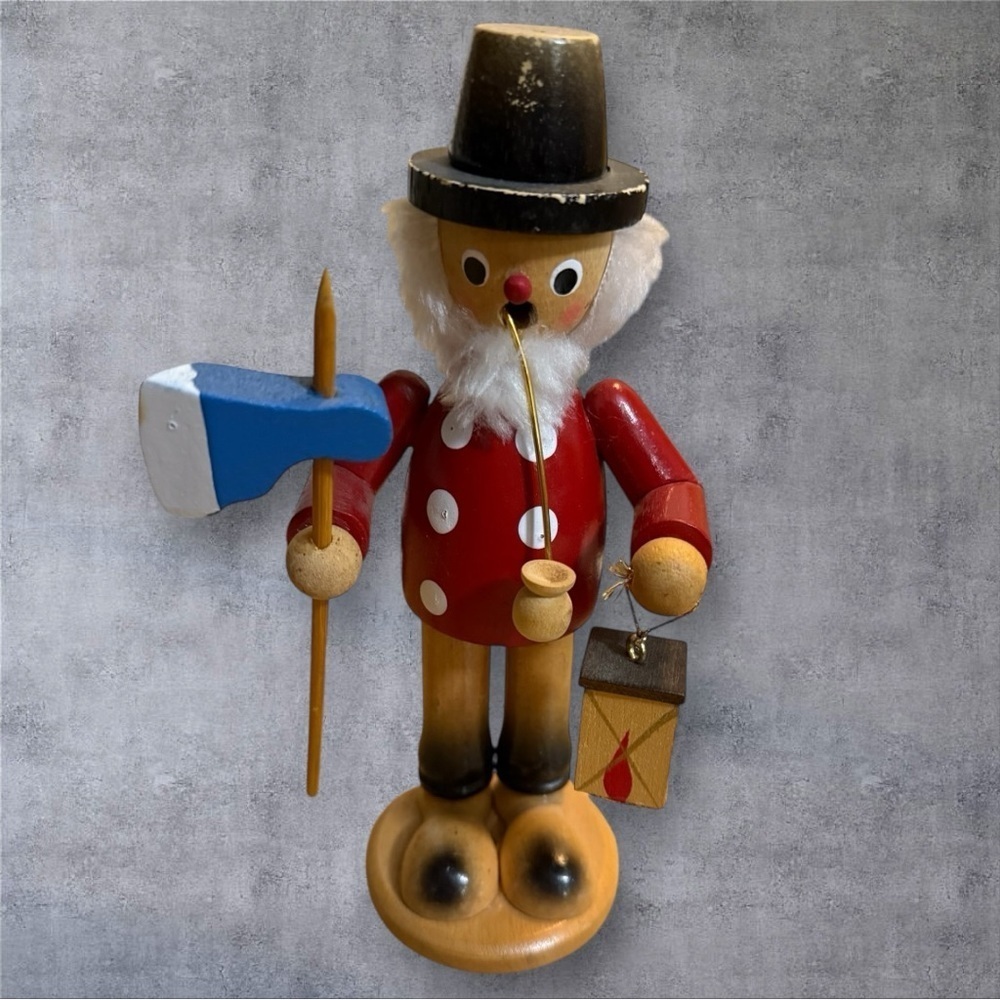 Vintage Räuchermann, also known as a German Incense Burner